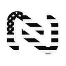 CrossFit Never Broken Flag Bubble-Free Sticker