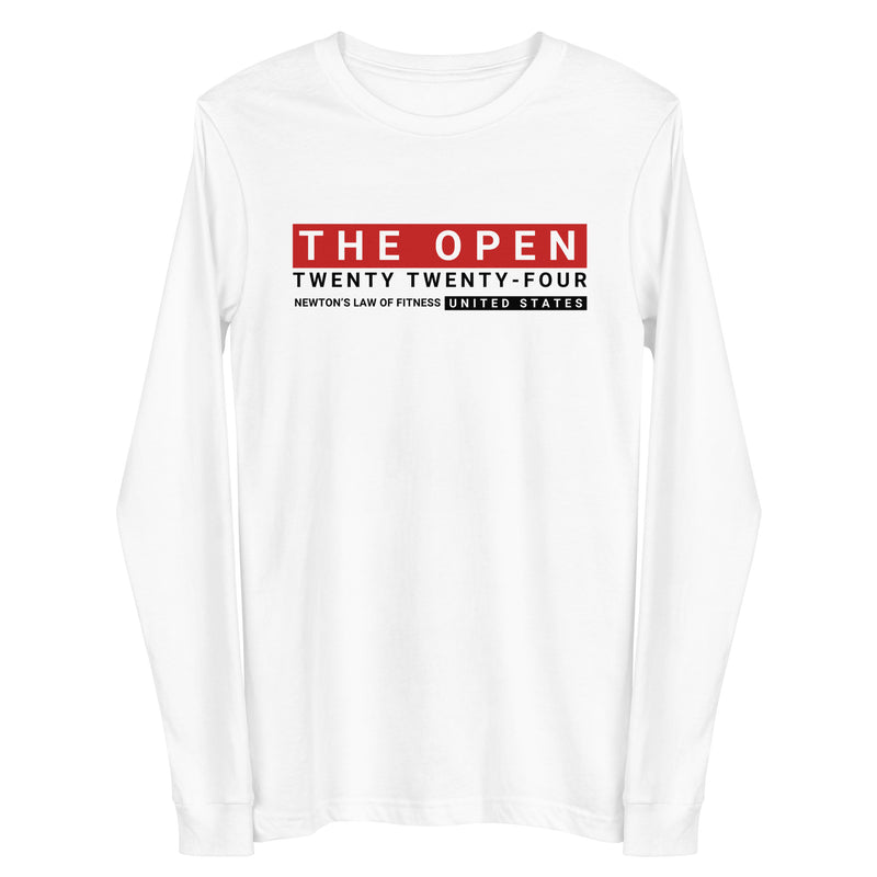 Newton's Law of Fitness The Open 2024 Long Sleeve Tee