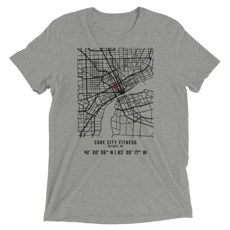 Core City Fitness Map Tee
