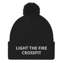 Light The Fire CrossFit Pom-Pom Beanie