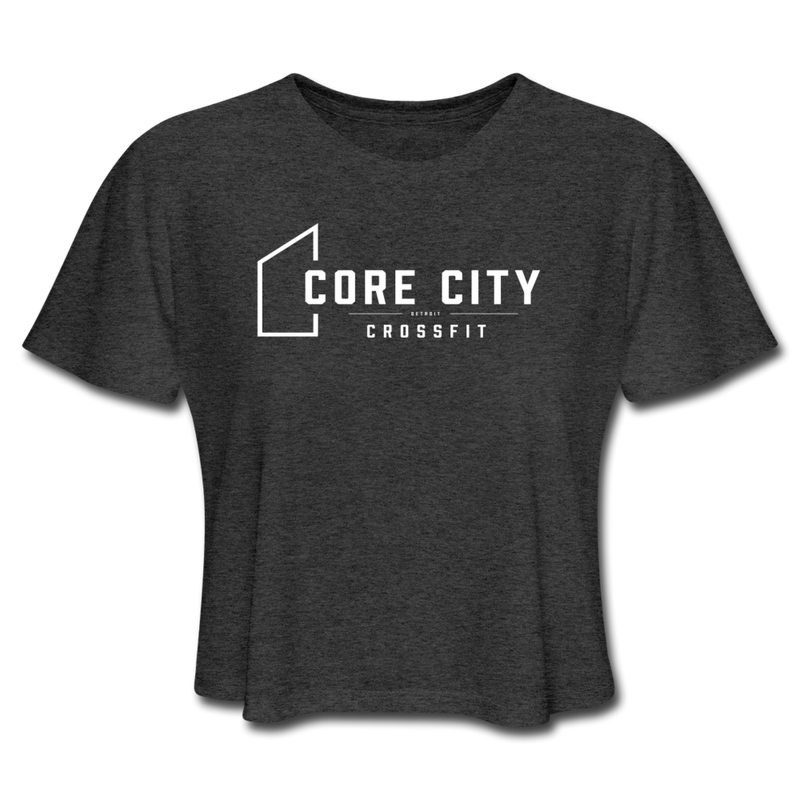 Core City Crossfit Cropped T-Shirt - Women's - deep heather