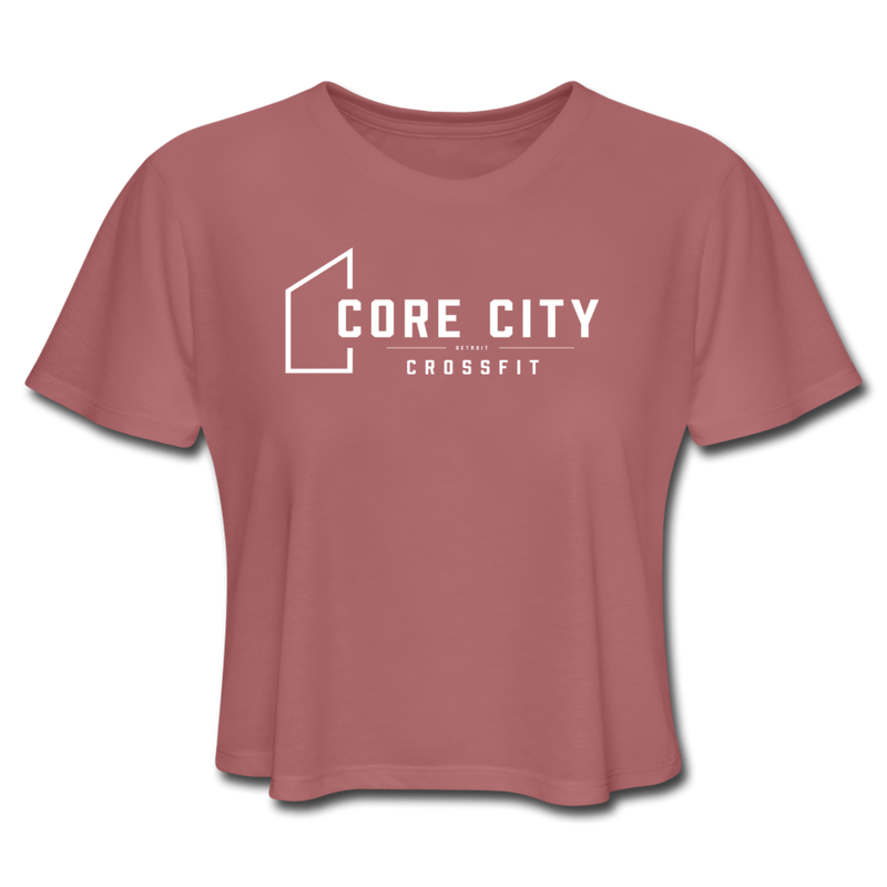 Core City Crossfit Cropped T-Shirt - Women's - mauve